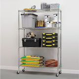 NNEDSZ Modular Wire Storage Shelf 1200 x 450 x 1800mm Steel Shelving