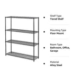 NNEDSZ Modular Wire Storage Shelf 1500 x 450 x 1800mm Steel Shelving