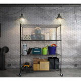 NNEDSZ Modular Wire Storage Shelf 1500 x 450 x 1800mm Steel Shelving