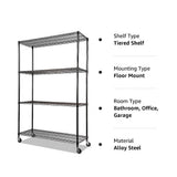 NNEDSZ Modular Wire Storage Shelf 1500 x 450 x 1800mm Steel Shelving
