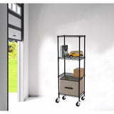 NNEDSZ Modular Wire Storage Shelf 600 x 600 x 1800mm Steel Shelving
