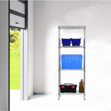 NNEDSZ Modular Wire Storage Shelf 450 x 450 x 1800mm Steel Shelving