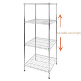 NNEDSZ Modular Wire Storage Shelf 450 x 450 x 1800mm Steel Shelving