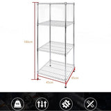 NNEDSZ Modular Wire Storage Shelf 450 x 450 x 1800mm Steel Shelving