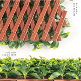 NNEDSZ Jasmine Artificial Hedge Extendable Trellis / Screen 2 Meter By 1 Meter UV Resistant (PVC)