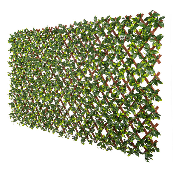 NNEDSZ Jasmine Artificial Hedge Extendable Trellis / Screen 2 Meter By 1 Meter UV Resistant (PVC)