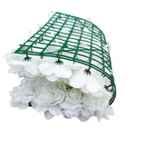 NNEDSZ Artificial Flower Wall Backdrop Panel 40cm X 60cm Mixed Whites