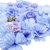 NNEDSZ Artificial Flower Wall Backdrop Panel 40cm X 60cm Mixed Lilac Flowers