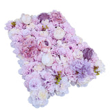 NNEDSZ Artificial Flower Wall Backdrop Panel 40cm X 60cm Faux Pink Flowers