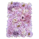 NNEDSZ Artificial Flower Wall Backdrop Panel 40cm X 60cm Faux Pink Flowers