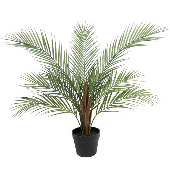 NNEDSZ Small Artificial Areca Palm Plant 80cm