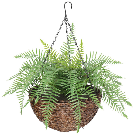 NNEDSZ Large Artificial Hanging Basket (Fern Hanging Basket)