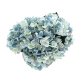 NNEDSZ Premium Faux Hydrangea With Glass Vase (Artificial Flowering Blue Hydrangea) 23cm