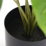 NNEDSZ Potted Artificial Split Philodendron Plant With Real Touch Leaves 35cm