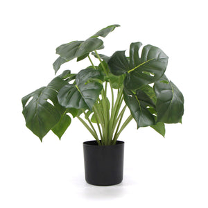 NNEDSZ Dense Potted Artificial Split Philodendron Plant With Real Touch Leaves 50cm