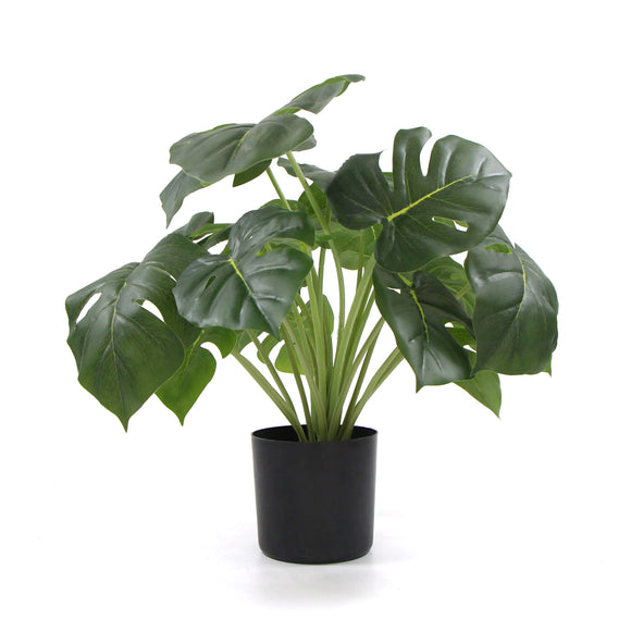 NNEDSZ Dense Potted Artificial Split Philodendron Plant With Real Touch Leaves 50cm
