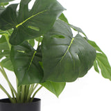 NNEDSZ Dense Potted Artificial Split Philodendron Plant With Real Touch Leaves 50cm