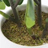 NNEDSZ Decorative Potted Dense Artificial Fiddle Leaf Fig In Beautiful Decorative Bowl 37cm