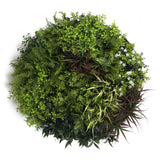 NNEDSZ Slimline Artificial Green Wall Disc Art 80cm Green Field UV Resistant (Black)