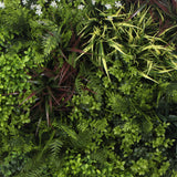 NNEDSZ Slimline Artificial Green Wall Disc Art 80cm Green Field UV Resistant (Black)