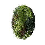 NNEDSZ Slimline Artificial Green Wall Disc Art 100cm Green Field UV Resistant (Black)