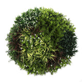 NNEDSZ Slimline Artificial Green Wall Disc Art 100cm Green Field UV Resistant (Black)