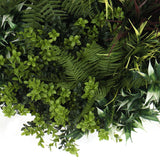NNEDSZ Slimline Artificial Green Wall Disc Art 60cm Green Field UV Resistant (Fresh White)