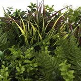 NNEDSZ Slimline Artificial Green Wall Disc Art 60cm Green Field UV Resistant (Fresh White)