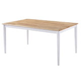 NNEDSZ 1.2m 4 seater dining table- Natural + White