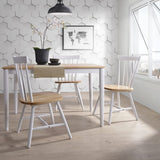 NNEDSZ 1.2m 4 seater dining table- Natural + White