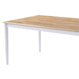 NNEDSZ 1.2m 4 seater dining table- Natural + White