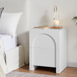 NNEDSZ Dome White Bedside Table