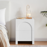NNEDSZ Dome White Bedside Table