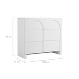 NNEDSZ Dome White Sideboard