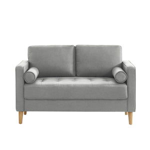 NNEDSZ 2 Seater Sofa Loveseat Couch Light Grey