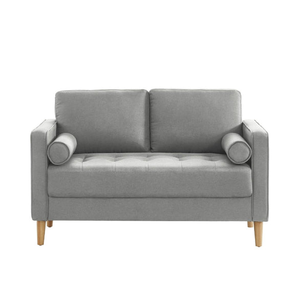 NNEDSZ 2 Seater Sofa Loveseat Couch Light Grey