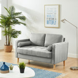NNEDSZ 2 Seater Sofa Loveseat Couch Light Grey