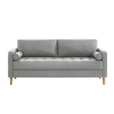 NNEDSZ 3 Seater Sofa Couch Light Grey