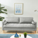 NNEDSZ 3 Seater Sofa Couch Light Grey