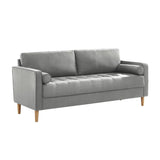 NNEDSZ 3 Seater Sofa Couch Light Grey