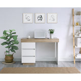 NNEDSZ Coastal White Wooden Office Desk