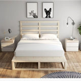 NNEDSZ Coastal Pallet Bed Frame Bed Base King Single