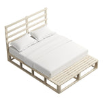 NNEDSZ Coastal Pallet Bed Frame Bed Base King Single