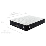 NNEIDS Charcoal Infused Super Firm Pocket Mattress King Single