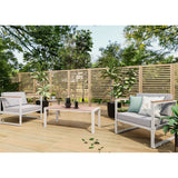 NNEDSZ 2 Seater Aluminium Outdoor Balcony Set