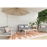 NNEDSZ 4 Seater Aluminium Outdoor Sofa Set