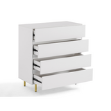 NNEDSZ  White 4 Chest of Drawers