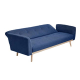 NNEDSZ 3-Seater Blue Foldable Sofa Bed