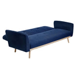 NNEDSZ 3-Seater Blue Foldable Sofa Bed
