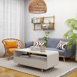NNEDSZ 3-Seater Light Grey Foldable Sofa Bed
